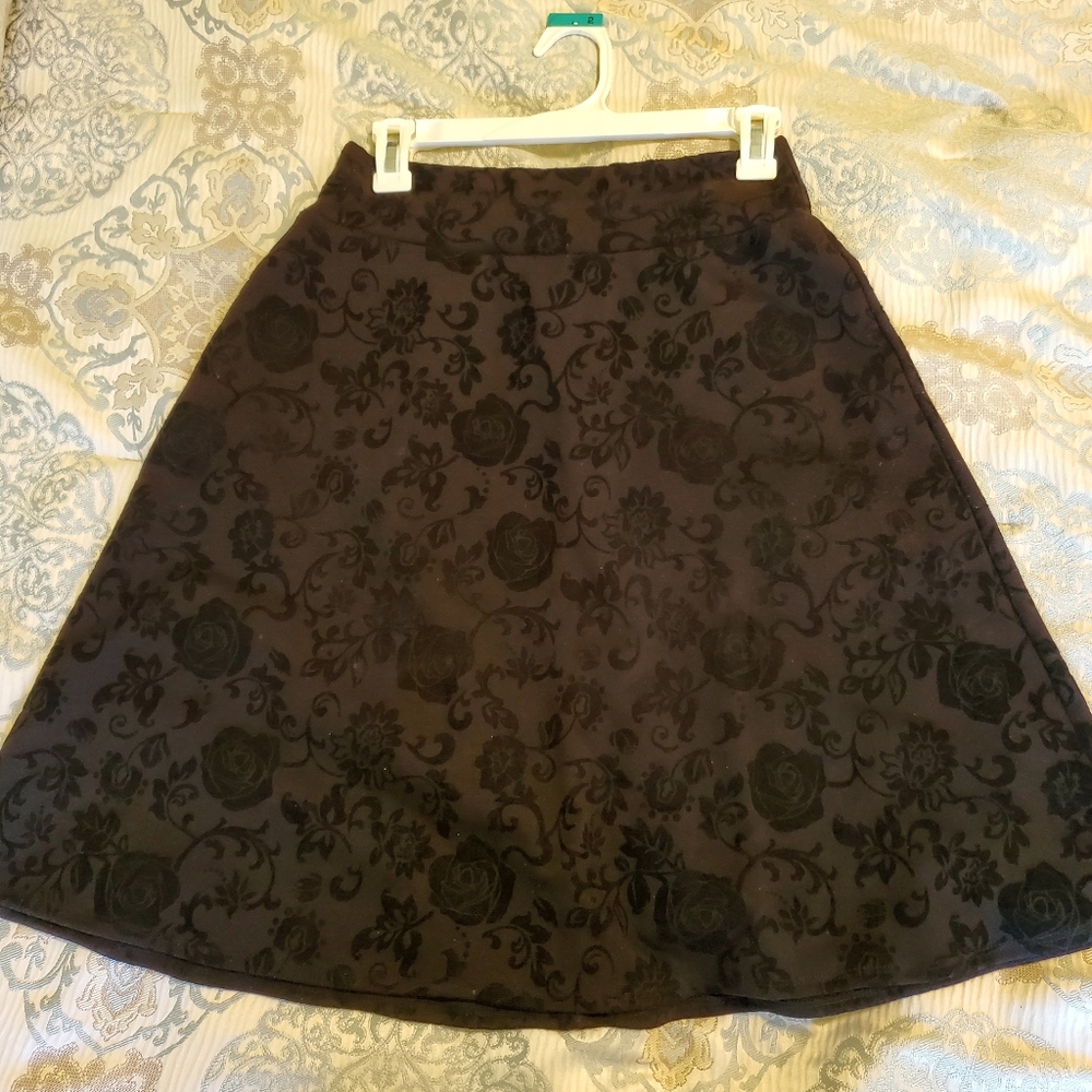 Black A-Line Skirt